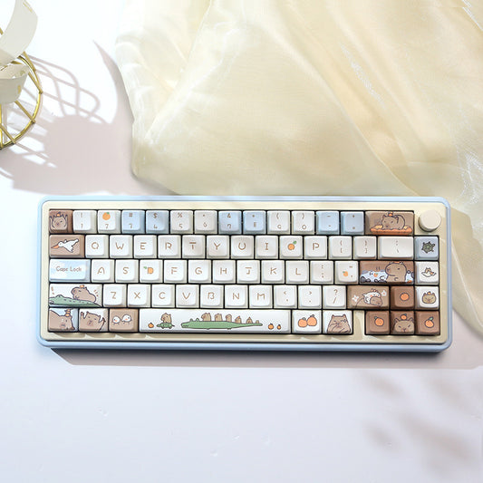 Capybara Mechanical Keyboard Keycaps – 138-Piece Set for Custom Mechanical Keyboards