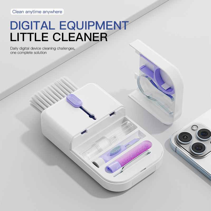 Portable 11-in-1 Electronics Cleaning Kit – Keyboard, Phone, Earphone & Screen Cleaning Tools with Storage Box