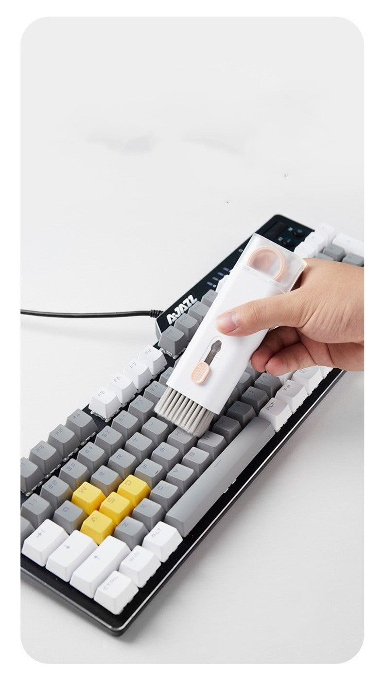 Portable 7-in-1 Multifunctional Electronics Cleaning Kit – Keyboard, Headset, Phone & Computer Tools