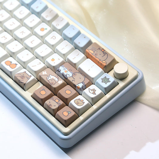 Capybara Mechanical Keyboard Keycaps – 138-Piece Set for Custom Mechanical Keyboards