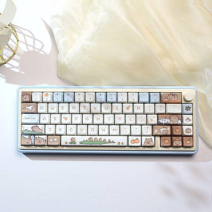 Capybara Mechanical Keyboard Keycaps – 138-Piece Set for Custom Mechanical Keyboards