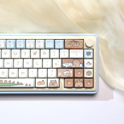 Capybara Mechanical Keyboard Keycaps – 138-Piece Set for Custom Mechanical Keyboards