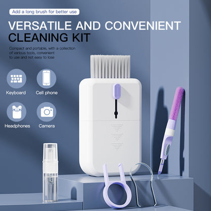 Portable 11-in-1 Electronics Cleaning Kit – Keyboard, Phone, Earphone & Screen Cleaning Tools with Storage Box